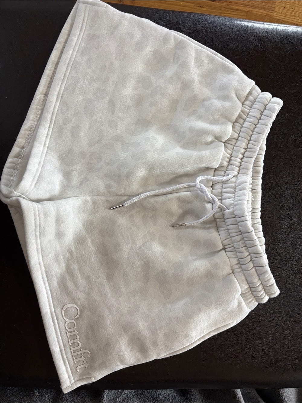 Comfortblend Women's Athletic Shorts in Light Beige - Drawstring Waist